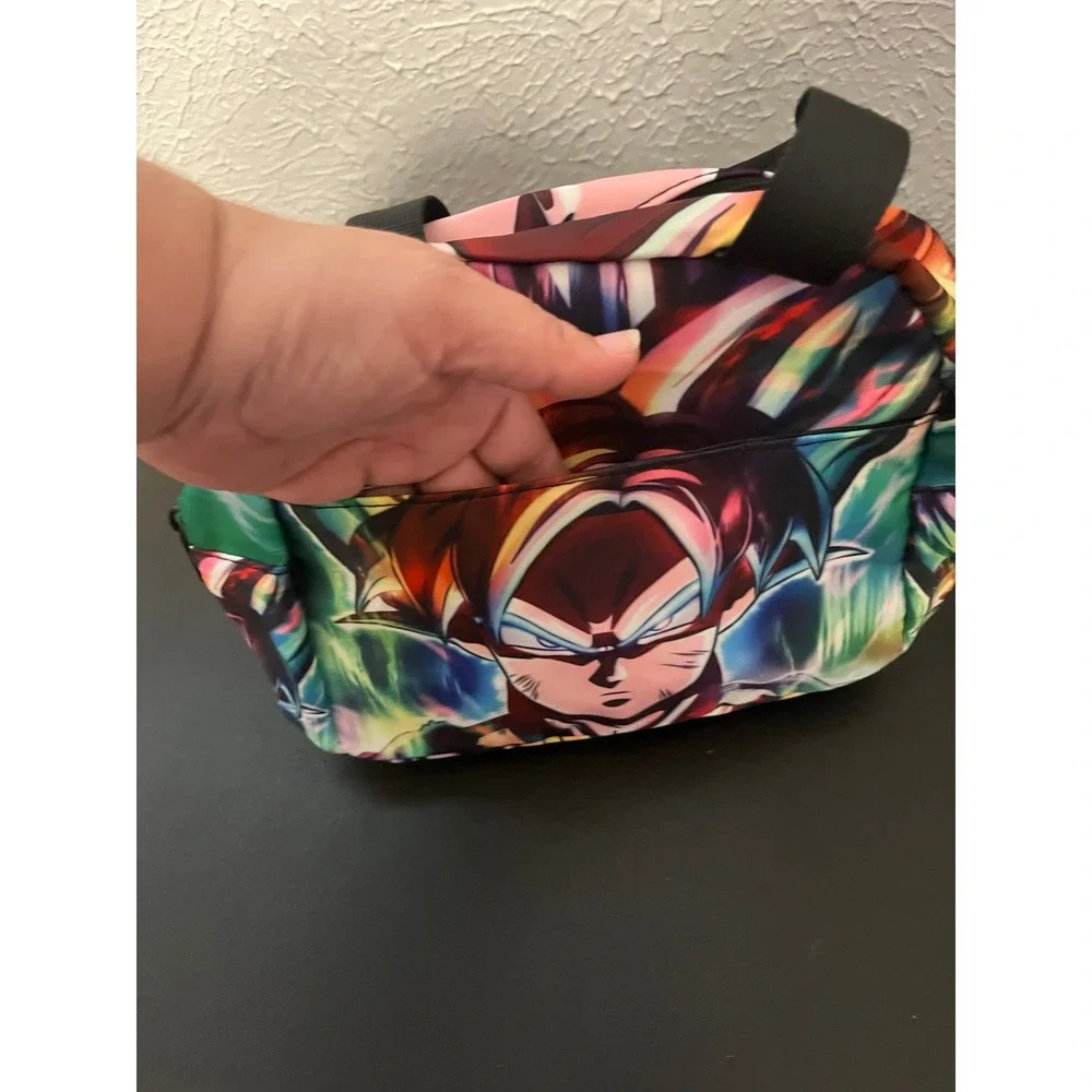 Dragon Ball Super Goku Ultra Instinct Insulated Lunch Bag Anime Tote Multicolor